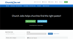Desktop Screenshot of churchjobs.net