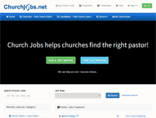 Tablet Screenshot of churchjobs.net